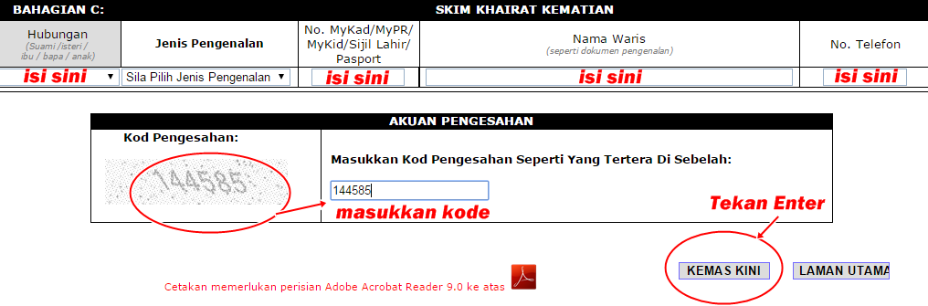 Surat Rasmi Rayuan Br1m - Contoh Five