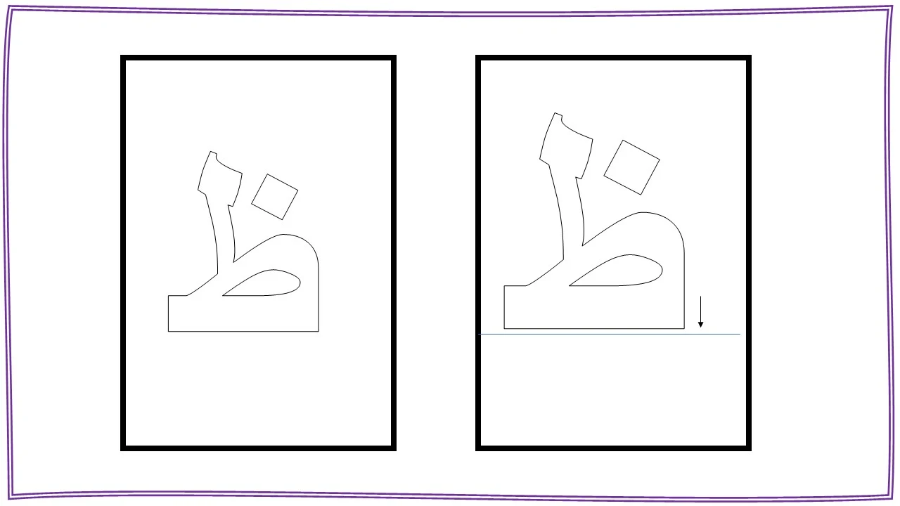 طريقة كتابة حرف الظاء