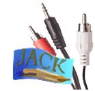 Logo del Jack OS X, cables y conectores