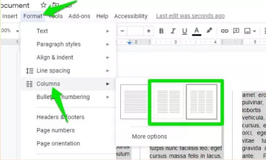 Cara Membuat Tulisan Kolom Koran di Google Documents-1