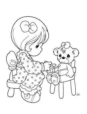 Precious Moments for Love Coloring Pages