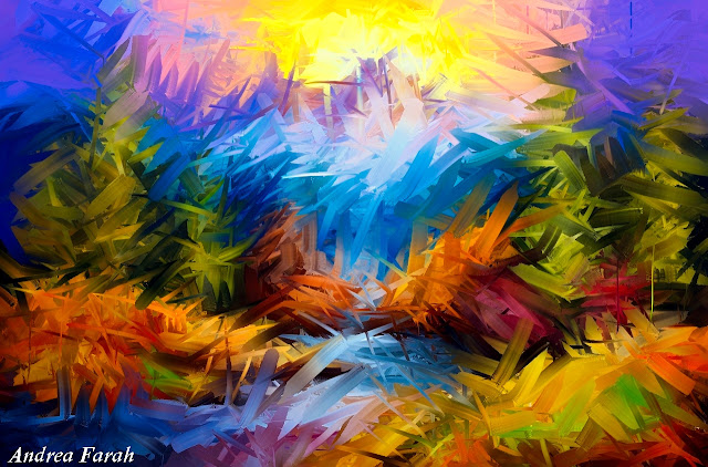 Abstract landscape painting 16