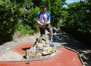 Photo of the Crazy Golf course at Greens Cafe in Padstow