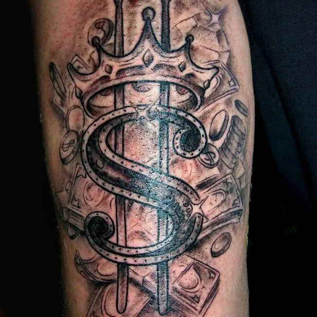 foto de tatuajes con dinero