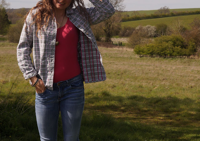 sitting in the grass