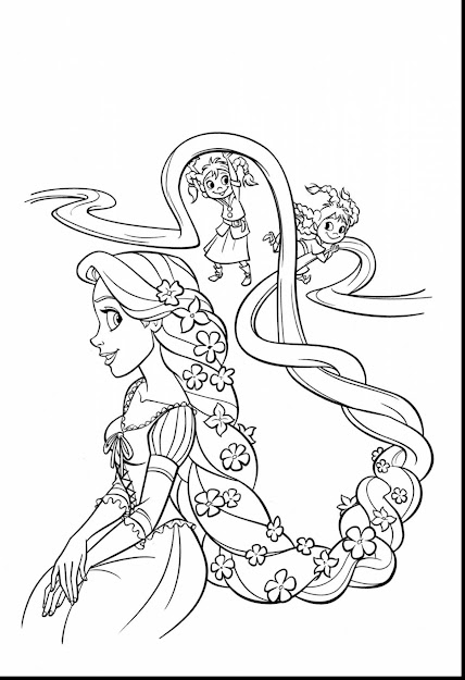 Fabulous Disney Tangled Coloring Pages Printable With Tangled Coloring Pages  And Rapunzel Coloring Pages Pdf