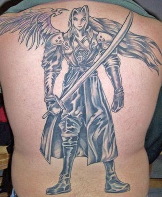 Sephiroth Guardian Angel Tattoo Design