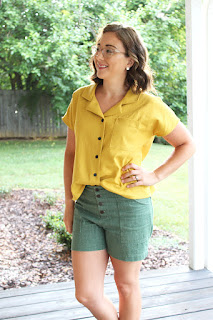 Mustard Yellow Camp Shirt // Willamette Wednesday // Sewing For Women // Hey June Willamette Shirt