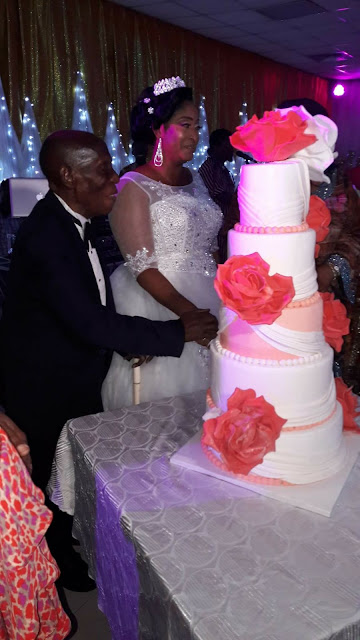 87-year-old former lawmaker, Sen. Cyrus Nunieh weds his much younger bride in Port Harcourt (photos)