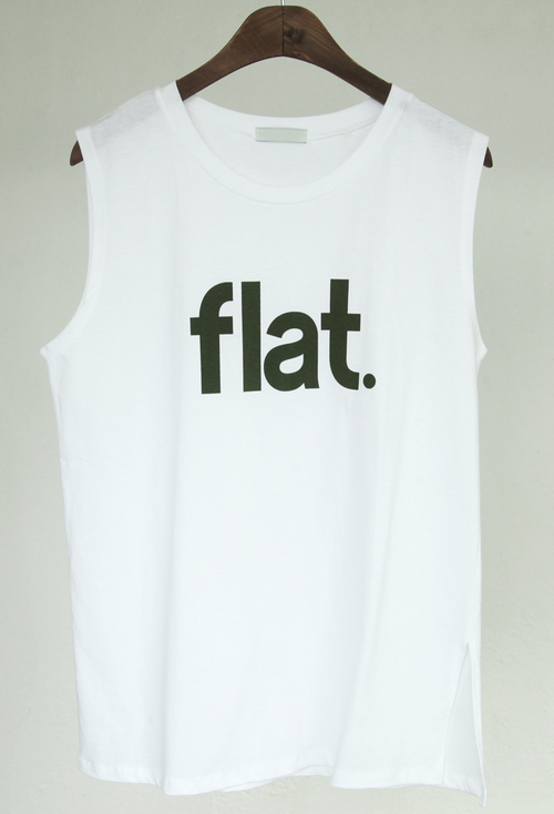 FLAT Print Sleeveless Shirt