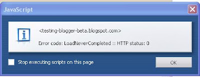 Blogger posting warning while using Opera browser