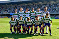 S. D. EIBAR - Eibar, Guipúzcoa, España - Temporada 2004-05 - Fagoaga, Castiñeiras, Joseba Llorente, Moisés Hurtado, Gaizka Garitano y Gorka Iraizoz; Cabrejo, Cifuentes, Corredoira, David Silva y Kike Mateo - XEREZ C. D. 0 S. D. EIBAR 3 (Joseba Llorente, Kike Mateo y Moisés Hurtado) - 14/11/2004 - Liga de 2ª División, jornada 12 - Jerez de la Frontera, Cádiz, estadio Chapín - El Eibar, con José Luis Mendilibar de entrenador, se clasificó 4º en la Liga de 2ª División