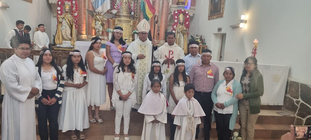 Gestern Abend Konfirmationen in der Pfarrei San Pedro de Macha – Bolivien
