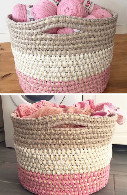 Crochet Storage Basket - Free Pattern 