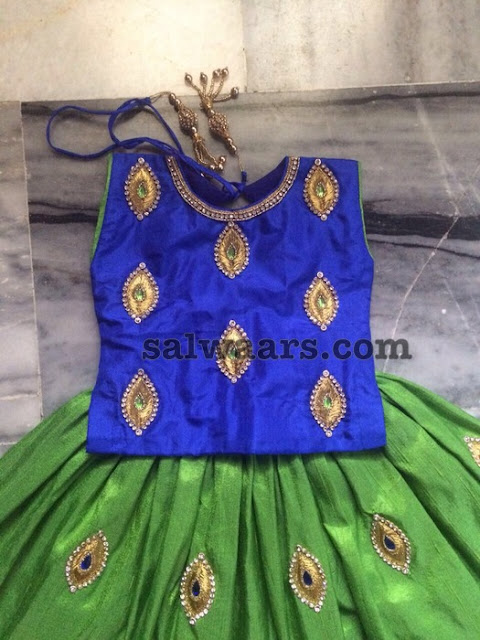 Mom and Daughter Lehenga Long Frcok