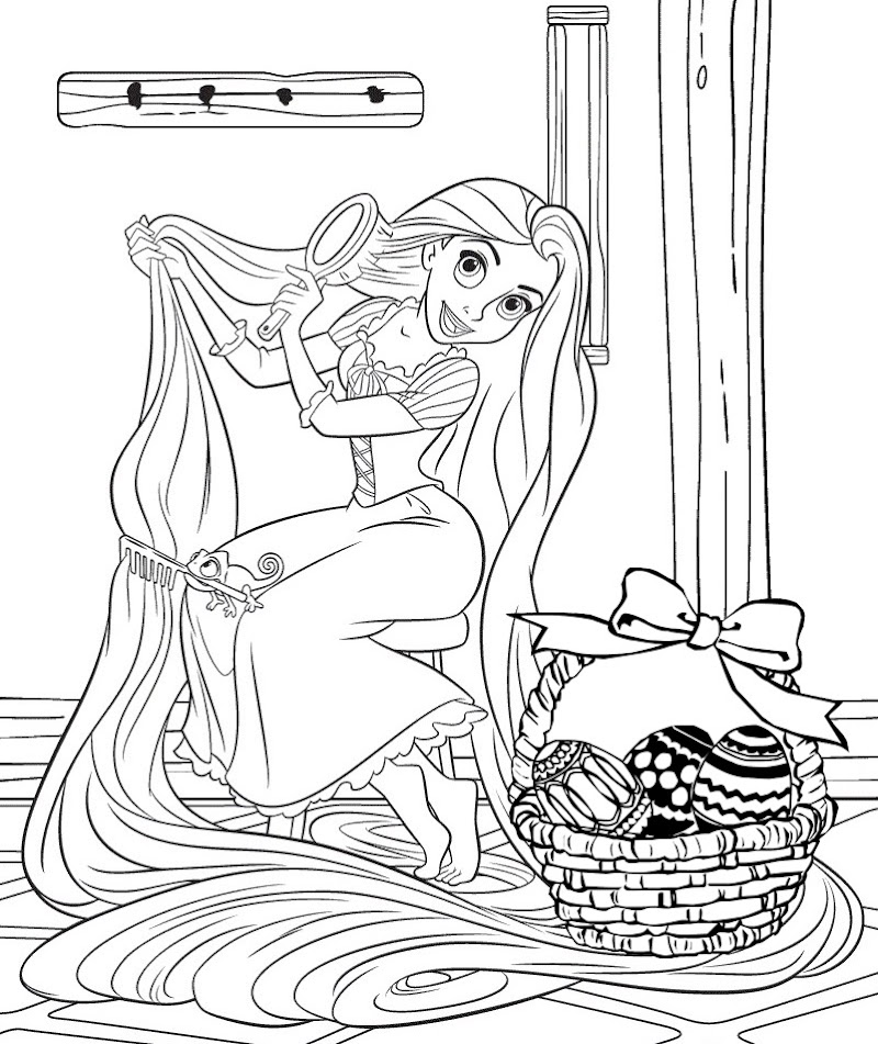 New Concept 22+ Printable Disney Princess Easter Coloring Pages