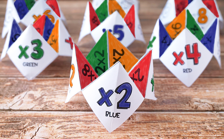 Free Printable Multiplication Cootie Catcher Set