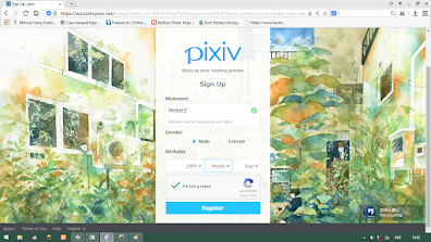 cara membuat akun pixiv 3