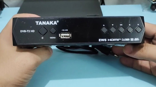 Tampak Depan Set Top Box Tanaka DVB-T2