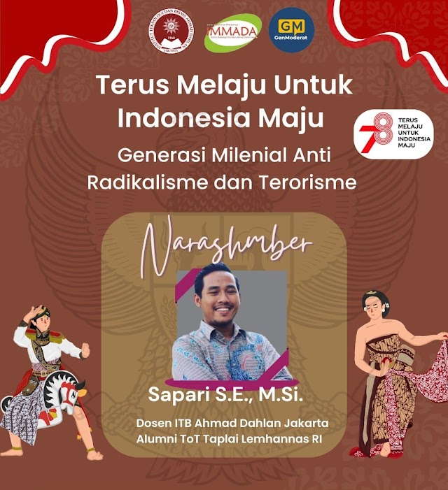 AJAK GENERASI MILENIAL TOLAK FAHAM RADIKALISME DAN TERORISME; GENERASI MODERAT INDONESIA GELAR DIALOG TERBUKA