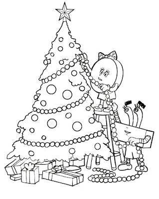 Christmas Coloring Pages Picture for Kids 