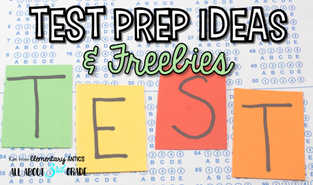 Check out this list of test prep posts, resources and freebies to help you in your classroom!