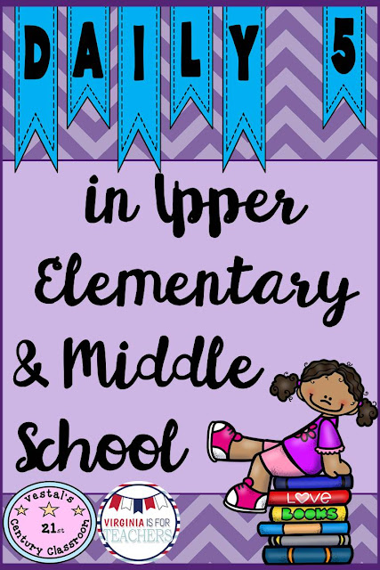 Find some great tips, strategies, and resources for implementing Daily 5 into an upper elementary or middle school classroom!