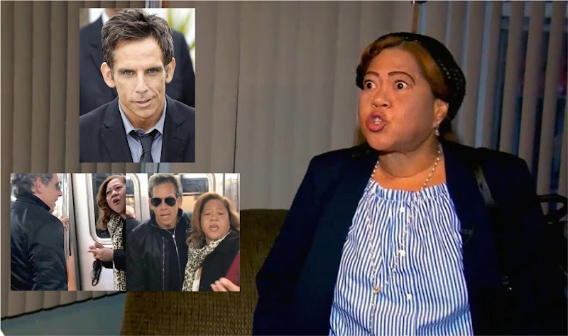 Dominicana que se encontró en tren con actor Ben Stiller rechaza críticas por uso de anchoa en la cabeza