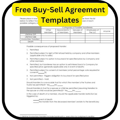 Free Buy-Sell Agreement Templates