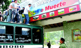 Protestas UPEL y UC en la IV División de Maracay