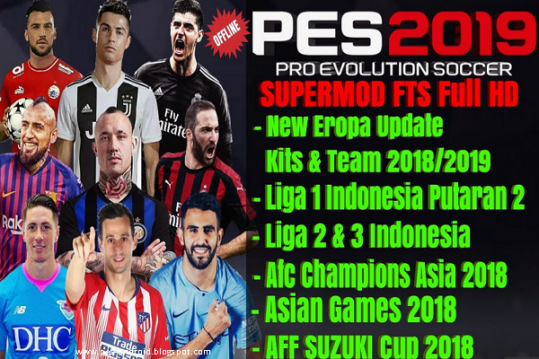 Download FTS MOD PES 2019 New update Kits &amp; Player Apk ...