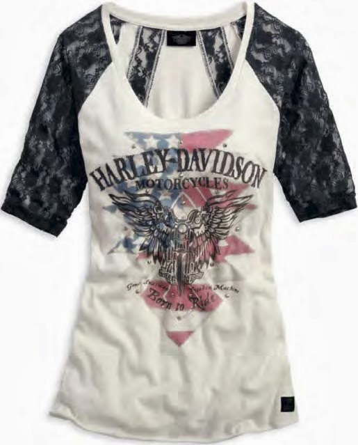 http://www.adventureharley.com/harley-davidson-shirt-womens-black-label-tee-long-sleeve-slim-fit-with-lace-sleeves