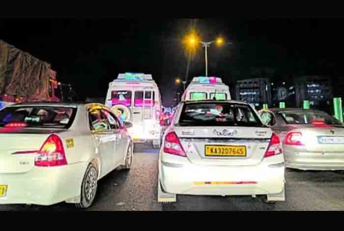 Mangalore, National, News, Traffic-Block, Vehicles, Narendra-Modi, Inauguration, Congress, Medical College, Top-Headlines, Bengaluru-Mysuru expressway: Traffic block in Kengeri.