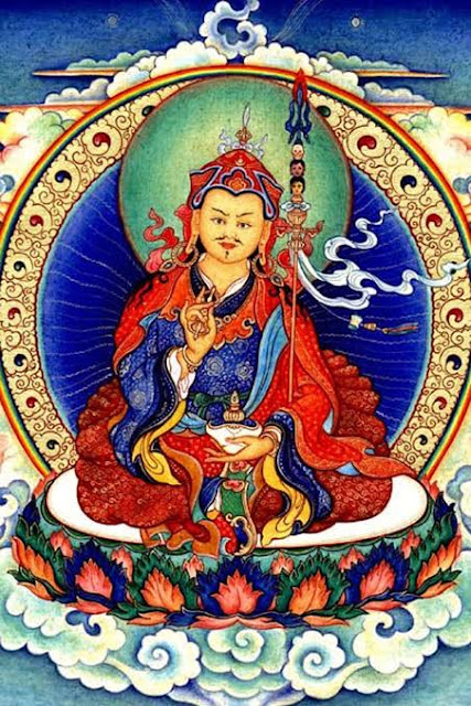 A thanka painting of guru Padmasamvaba