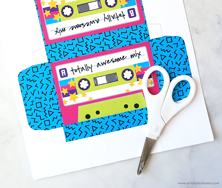 Free Printable 80's Cassette Box