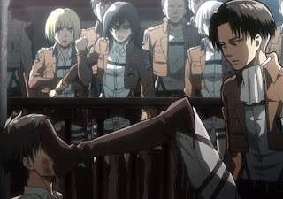 Levi kicked Eren