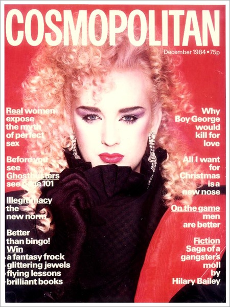 Cosmopolitan de 1984 con Boy George en la portada