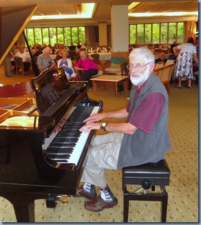Errol Storey played the grand piano for us in Happy Hour.