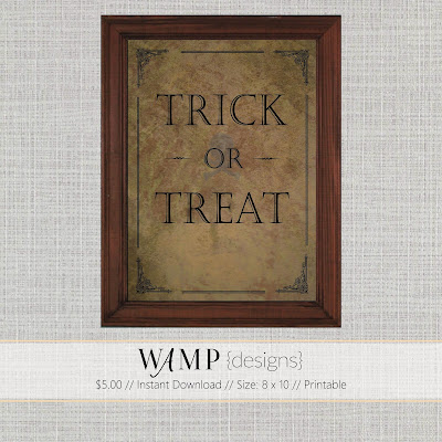 Halloween Decor - Wamp Designs Etsy Shop