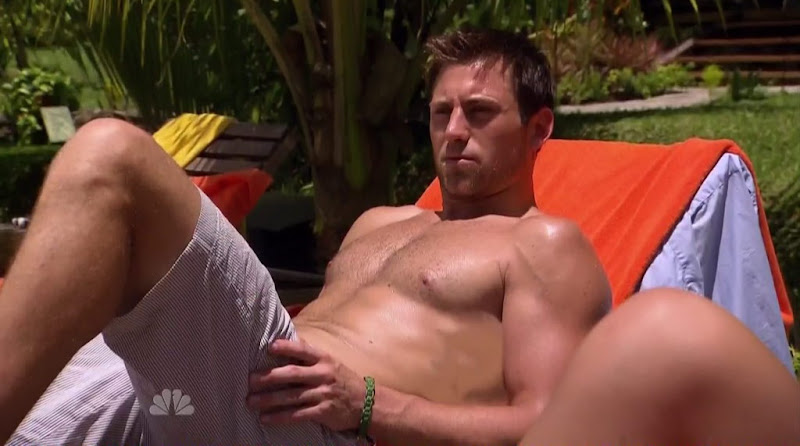 Steele Dewald shirtless in Love in the Wild s1e01