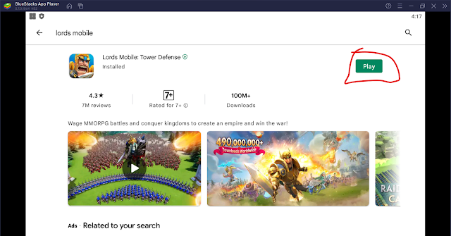 Play Lords Mobile BlueStacks