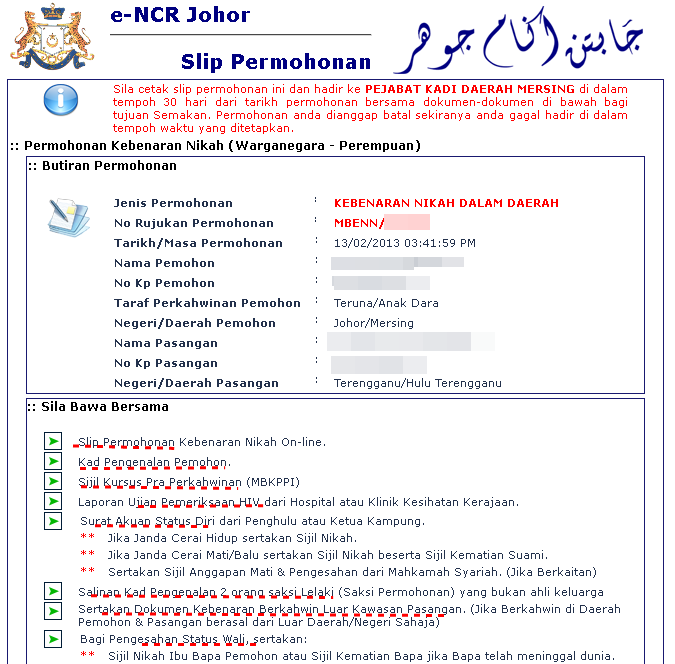 Borang Nikah Terengganu Pdf