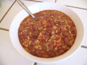 Homemade red beans and rice