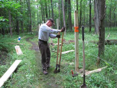 digging post holes