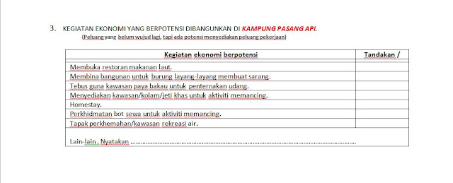 Contoh Borang Soal Selidik Geografi PT3 2015.