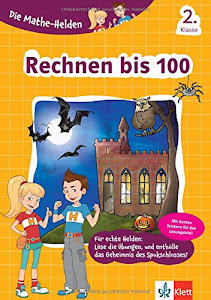 Klett Die Mathe-Helden Rechnen bis 100 2. Klasse, Mathematik Grundschule (mit Stickern)