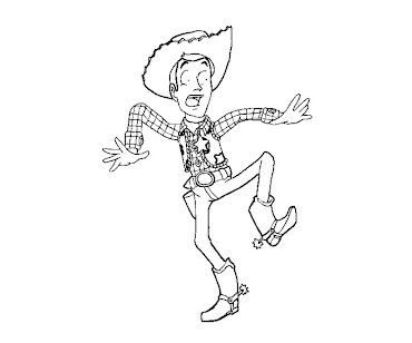 #4 Sheriff Woody Coloring Page