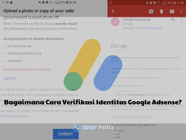 Solusi Cara Mengatasi Verifikasi Identitas Google Adsense yang Gagal