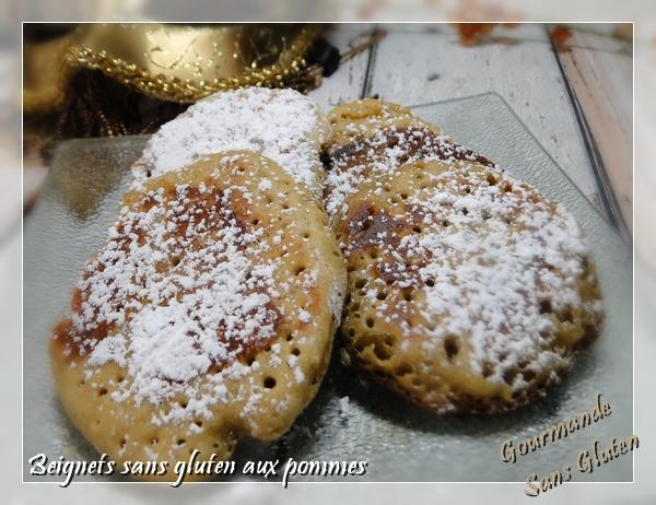 Beignets sans gluten aux pommes à la farine de teff