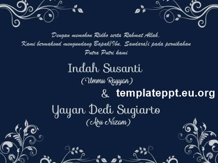 Slide 5 template power point undangan pernikahan islami gratis